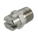 フラットスプレーチップ ステンレス製 シルバートーン スプレー直径2mm 80度