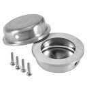 プルハンドル 201ステンレス鋼 丸形 40 x 13 x 2mm 直径50mm 2枚入り