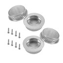 プルハンドル 304ステンレス鋼 丸形 40 x 13 x 2mm 直径50mm 4枚入り