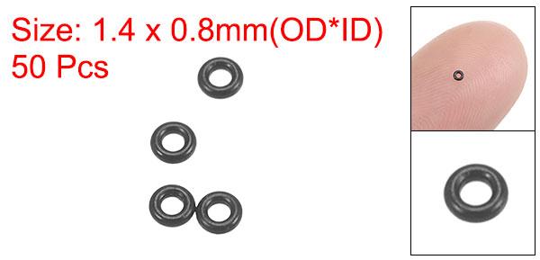1.4mmシールO-リング ラバー 代替 時計ガスケットOリング クラウン-Oリング 小さな品揃え 防水シール用 50個入り