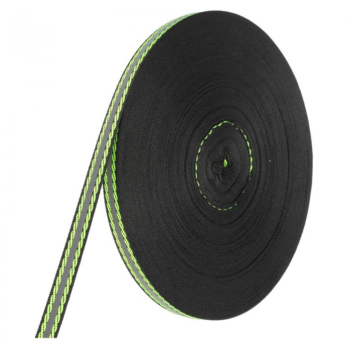 PATIKIL 反射テープストリップ 0.4"x 150FT 高視認性織物ストライプ蛍光ウェビングリボンミシン警告安..