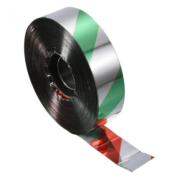 PATIKIL 鳥反射恐怖テープ 300m x 2.4cm PET 両面 はじくリボン 遠ざける鳥 ガーデン ファーム ホーム..