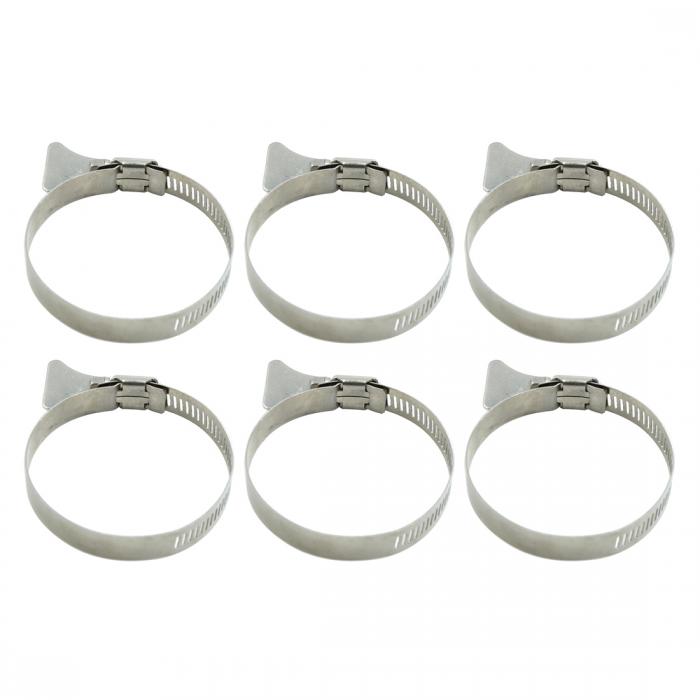 ホースクランプ 水道管クリップ 201ステンレス鋼 車用 46-70 mm 6個