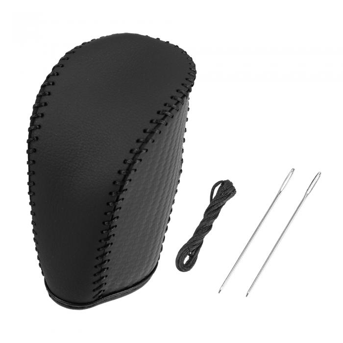 X AUTOHAUX カーフェイクレザーギアシフトノブカバー カーボンファイバーパターン Hon daに対応 Accord EX-L Sportに対応 2018-2020に対応 ライン 黒