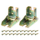 2個セット 90°セルフロッキングヒンジレッグ テーブル脚 ベッド脚 作業台用の折りたたみ脚金具 角ブ ラケット マルチカラー