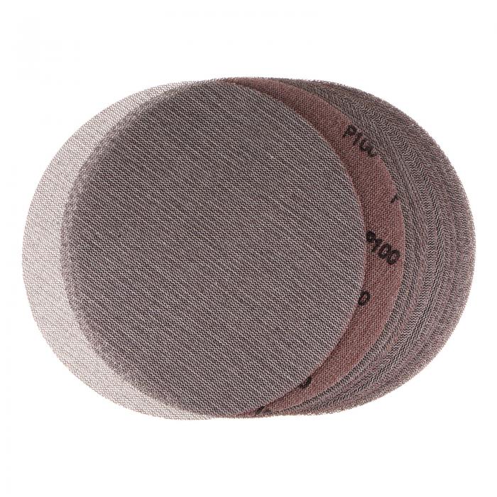 メッシュ研磨ディスク 230 mm フックとル ープ サンディングネット 100グリッツ ダストフリー研磨パッド 車木材 乾式壁 金属 研磨および研削用 15個