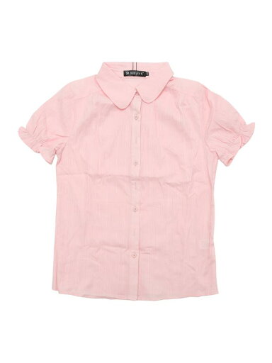 Allegra K シャツ 丸襟 半袖 コットン 花柄 カジュアル 夏 トップス レディース ライトピンク XL Allegra K シャツ 丸襟 半袖 コットン 花柄 カジュアル 夏 トップス レディース ライトピンク XL