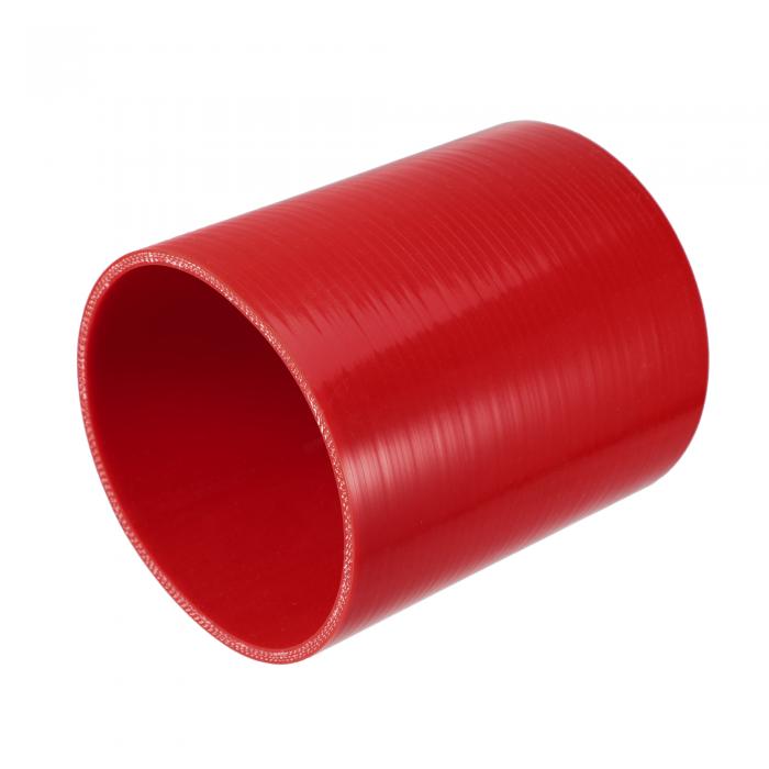 ストレートカプラーシリコン減速ホース 高温強化 車のインタークーラー吸気配管用 127mm内径 152mm長さ 4層 レッド