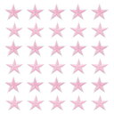スターアイロンパッチ刺繍付きワッペンアップリケ5.9x5.9cm衣類アイロンスターアップリケ修理バックパック靴装飾ピンク30個パック