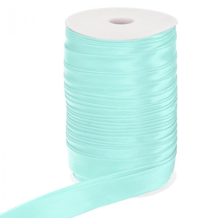 PATIKIL ダブルフォールドバイアステープ 1"×55ヤード 連続バイアスバインディングテープ 縫製キルティングシーミングヘミングパイピングアパレルクラフト用サテン生地 スカイブルー