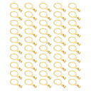 PATIKIL 100個 銅リング端子 M10ワイヤーケーブル接続用 銅製オープンバレルワイヤーリングケーブルラグ非絶縁キット 照明接地用(3)
