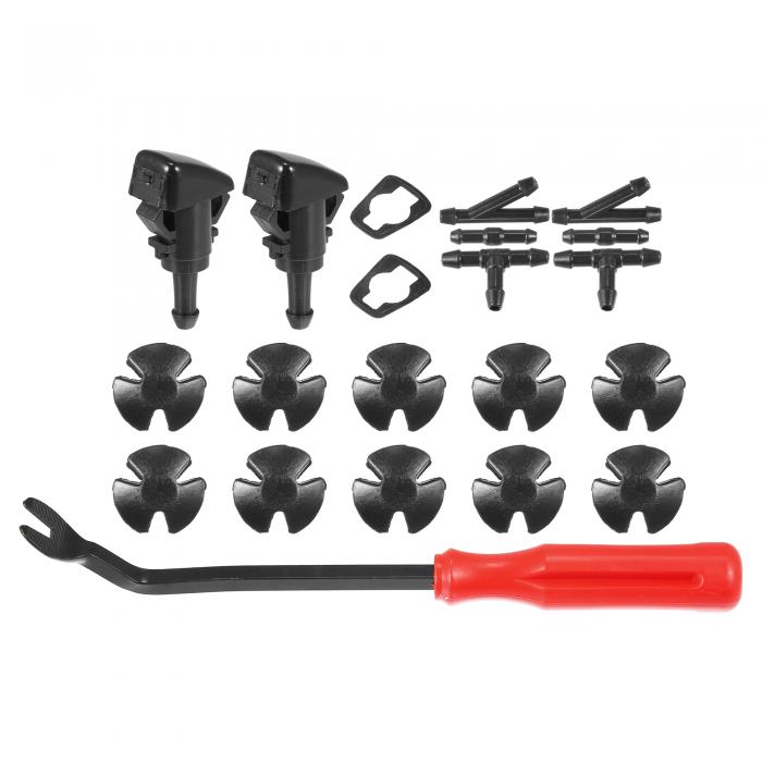 X AUTOHAUX フロントガラスワイパー ウォッシャーノズル スプレージェットキット 47185 Mitsu bishiに対応 Eclipseに対応 2006-2012に対応 19個