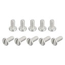 304ステンレス鋼 小ねじ スロット付きドライブ バインドヘッドねじボルト 50個 M2.5x5mm(4)