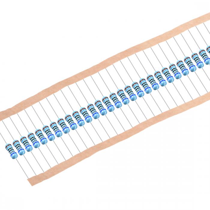 5色バンド金属膜抵抗器 0.5W 680オーム 許容差1％ 単一固定抵抗器 DIY抵抗キット 50個入りのサムネイル