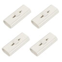 溝ブラシ 溝クリーナー 清潔ブラシ 両面 伸縮可能 ポータブル ホワイト 57x25x15mm 4本入り