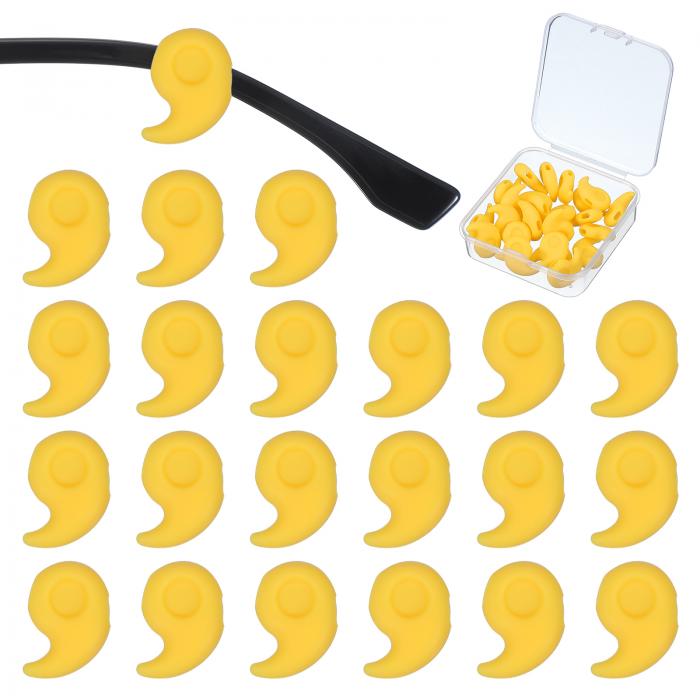 PATIKIL メガネ ズレ防止リング コンマ形12ペア メガネずれ落ち防止 めがね固定リング 滑り止め めがね..