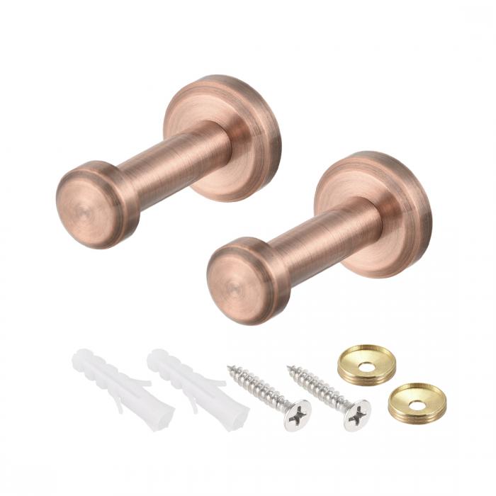 ウォールフック ローブタオルフック 壁掛けコートフック ハンガーブラシ コパトーン 2個