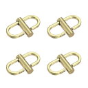 調節可能メタルバックル チェーン短縮ストラップクラスプ 4個入り 22x10mm バッグチェーン長さ調整用 DIYクラフトアクセサリー ブロンズ 亜鉛合金