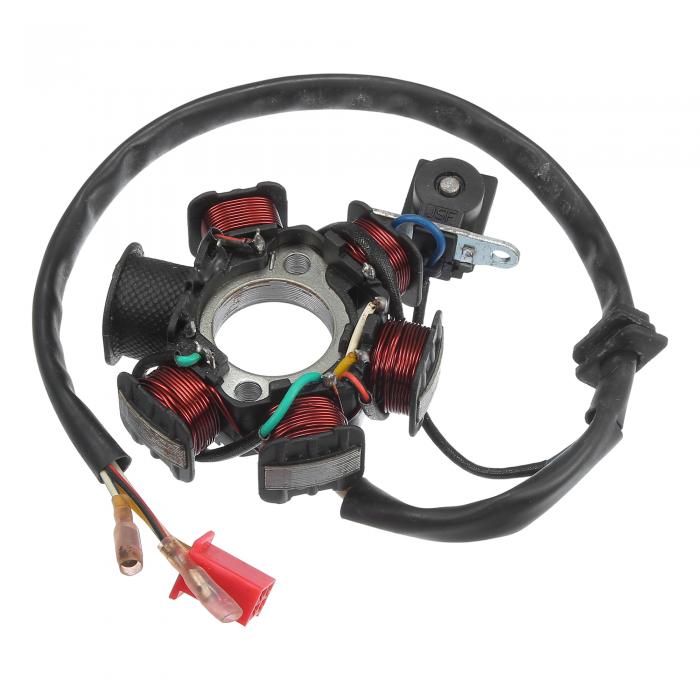ACROPIX オートバイの磁気固定子プレート 点火コイル 5線6極 AC 125cc 150cc GY6エンジン用 ATV スクー..