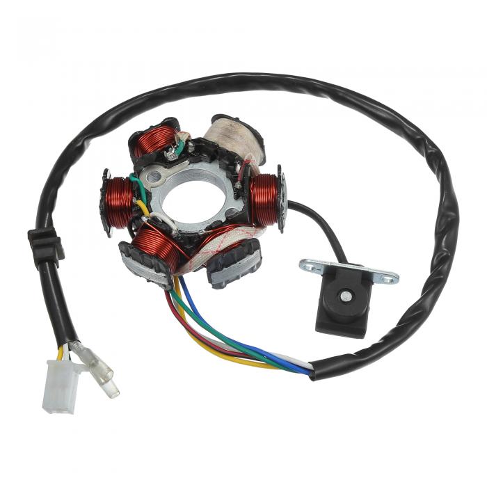 ACROPIX オートバイの磁気固定子プレート 点火コイル 5線6極 DC 125cc 150cc GY6エンジン用 ATV スクー..