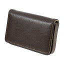 CAPASTEC 名刺入れ メンズ 名刺ケース 大容量 カードケース 取り出し簡単 磁石 シンプル 就職祝い ギフト 男女兼用 1個 コーヒー色