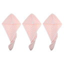 VOCOSTE ソフトヘアタオル ラップ ドライキャップ マイクロファイバー ウェット用 ピンク・ホワイト 25x65cm 3個