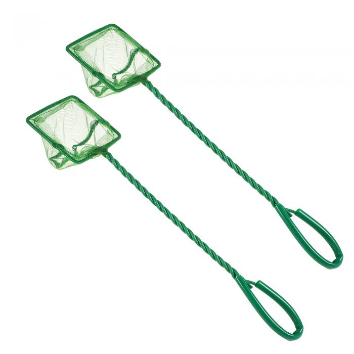 VOCOSTE 魚網 水槽のアクセサリー 水族館 アクアリウム 小魚用細目網 ファインネット グリーン 7.3cm 2個