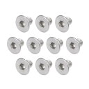 フラットヘッド小ねじ?内側六角ネジ?304ステンレス?スチールファスナーボルト M3x4mm 40個(4)