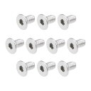 フラットヘッド小ねじ?内側六角ネジ?304ステンレス?スチールファスナーボルト M3x6mm 80個