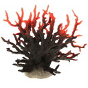 VOCOSTE コーラルリーフ装飾 ミニフェイクコーラルの装飾 水族館装飾用 ブラック レッド 16.5x14.8 cm