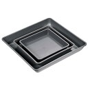プラントポット受け皿 6 7 10 インチ プラスチック スクエア フラワー ドリップ トレイ 屋内 屋外用 グレー 6in1 セット