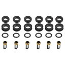 A ABSOPRO 燃料噴射装置Oリングシールとマイクロフィルター 燃料噴射装置修理キット 6個セット Toyotaに対応 燃料修理取り付けキット