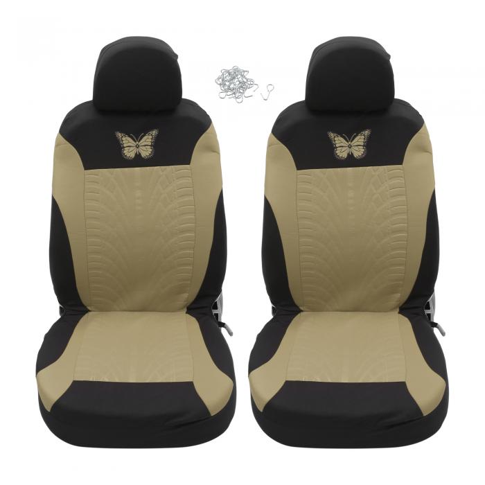 A ABSOPRO シートカバー ユニバーサルカーシートカバーキット トラ ック SUV 車内シート プロテクター ..