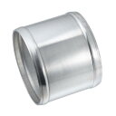 A ABSOPRO カーアダプタージョイナーパイプ ユニバーサル 95mm 3.74" OD 76mm 2.99" 長さ コネクターチュービング アダプター アルミニウム合金 シルバートーン