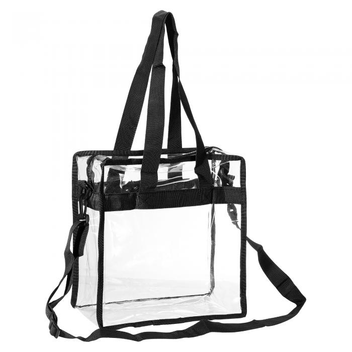 VOCOSTE 化粧ポーチ 化粧バッグ 防水 EVAファスナーポーチ 透明携帯洗面バッグ 旅行用 1個 ブラック