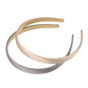 VOCOSTE ヘアバンド ヘアアクセサリー サテンヘアバンド ファッション 純色簡約 髪飾り 12.3x1.6cm 2個セット シャンパン パープル
