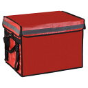 PATIKIL 保冷バッグ ピザ用 50 x 38 x 38 cm 仕切り付き保冷クーラーバッグ ケータリング用保温食品バッグ ピザの温かい/冷たい食品用 レッド 62L