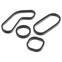 Hihaha No.114286437 47 オイルクーラガスケット オイルフィルターアダプタガスケット / Miniに対応 Cooperに対応 / ブラック ...