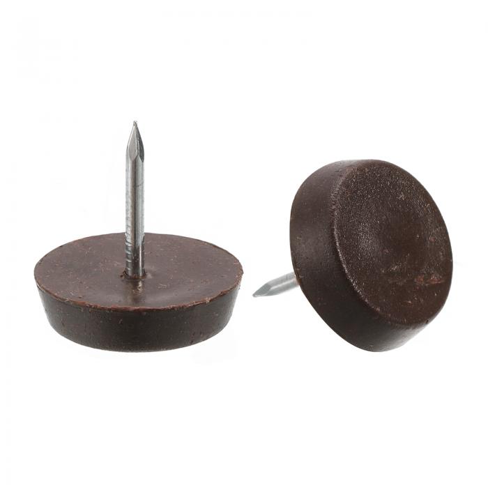 家具用ネイルグライド 100個セット 19mm 3/4 " 木製家具用のプラスチック製家具脚スライダー ブラウン色