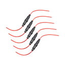 ヒューズホルダー インラインスクリュータイプ ヒューズホルダー 18 AWG 6mm x 30 mm 5個入り