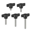 35個セット 5サイズ クランプ用ネジノブ M6x12/20/30/40/50mm 304ステンレス製T字型サムネジノブ クイックリリース用ハンドタイトニングノ...