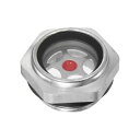M METERXITY エアコンプレッサーオイルサイトグラス M26 x 1.5mm 強化ガラス リークなし 六角オイル液位計フィッティング W Oリング エアコンプレッサー/ポンプ/タンク サイトプラグ ウィンドウ