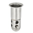 F FIERCE CYCLE 58mm エキゾーストパイプバッフル ステンレス鋼製 シルバートーン 調整可能&取り外し可能