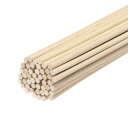 丸い木の棒 2"x4" ダウエルロッド 未塗装のハードウッドスティック クラフト用の小枝 ログスティック DIYクラフト 50本セット
