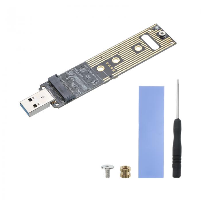 NVMe-JMS583-US Bアダプター SSD-US B3.1タイプAプラグインハードドライブコンバータ M.2 PCIe 10Gbps ..