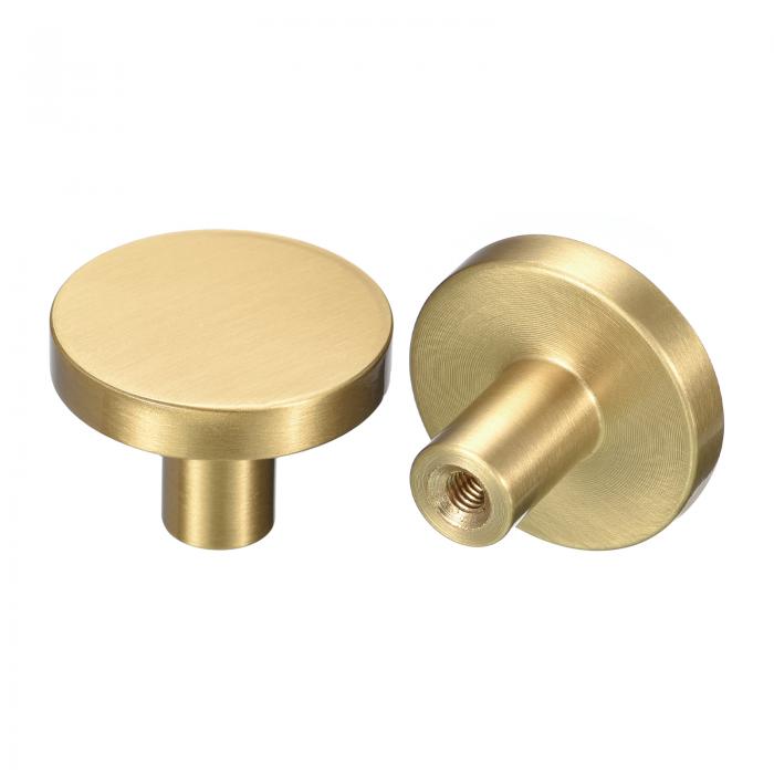 装飾用壁フック 2個セット - 真鍮無垢材製の玄関用コートフック バスルーム クロークルーム ワードローブ シューキャビネット用の壁掛けフック(32mm x 2...