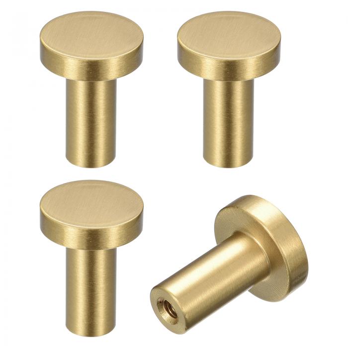 装飾用壁フック 4個セット - 真鍮無垢材製の玄関用コートフック バスルーム クロークルーム ワードローブ シューキャビネット用の壁掛けフック(20mm x 2...