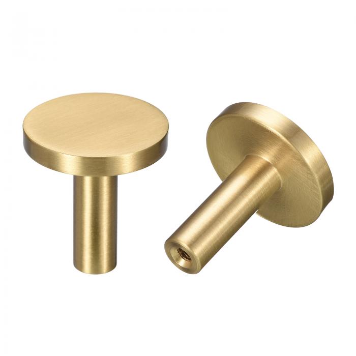 装飾用壁フック 2個セット - 真鍮無垢材製の玄関用コートフック バスルーム クロークルーム ワードローブ シューキャビネット用の壁掛けフック(32mm x 3...