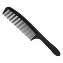 VOCOSTE ヘア櫛 クラシックスタイリングコンパクトコーム もつれをほぐすヘアスタイリング用コーム 19cm プラスチック製 ブラック