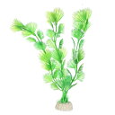 VOCOSTE 水槽水族館の装飾 プラスチック 水族館用人工水生植物 グリーン 19.5cm 1個(4)